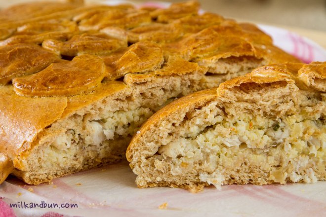 Siberian Fish Pie with millet