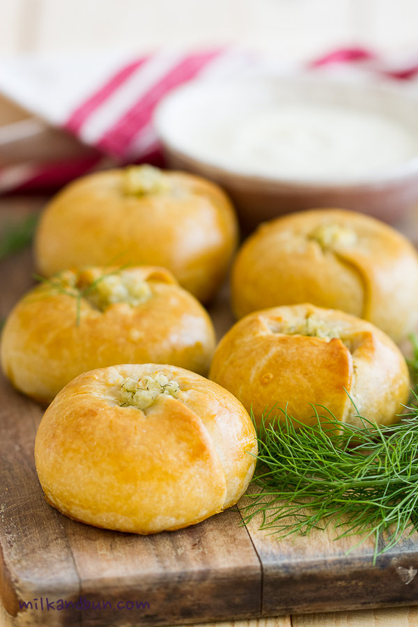 Knyshy - pies with potato filling