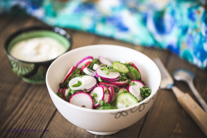 Radish-Cucumber salad