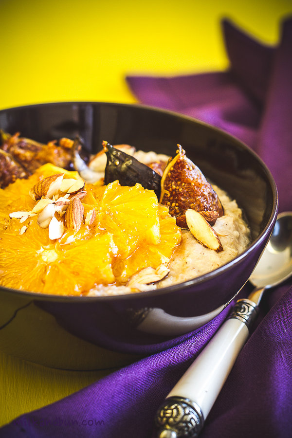  Buckwheat porridge with caramelized orange and figs