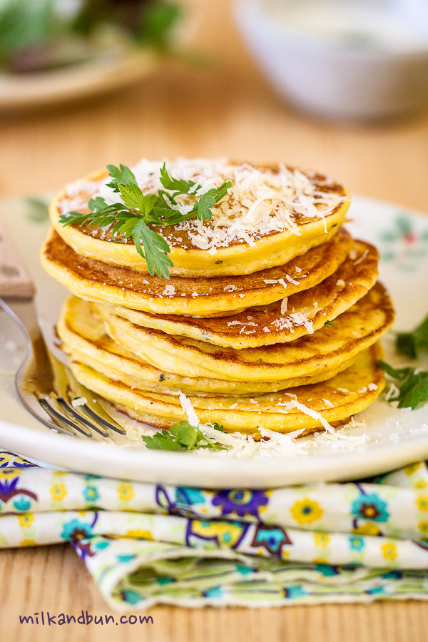 Savory Pumpkin pancakes