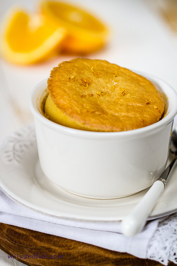 Mandarin-lemon pudding
