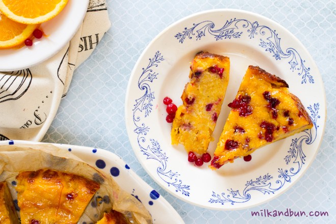 Pumpkin Lingonberry Cake